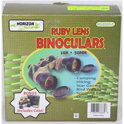 HORIZON RUBY LENS BINOCULARS 10X50MM WITH CASE