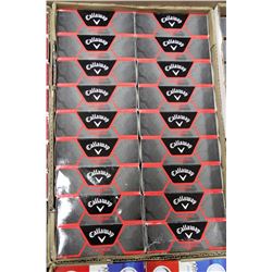 FLAT OF CALLAWAY HX HOT RECLAIMED GOLF BALLS