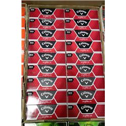 FLAT OF CALLAWAY DIABLO RECLAIMED GOLF BALLS