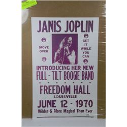 JANIS JOPLIN JUNE 12, 1970 POSTER