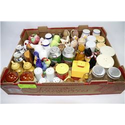 FLAT OF SALT AND PEPPER SHAKER COLLECTION