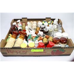 FLAT OF SALT AND PEPPER SHAKER COLLECTION