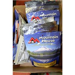 BOX OF 15 SURVIVAL PACKS OF FOOD; ALL FLAVORS