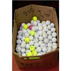 300+ ASSORTED GOLF BALLS
