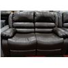 Image 3 : NEW MARTIN BROWN LEATHERETTE  RECLINING 82"