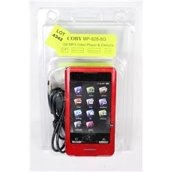 NEW COBY 8GB MP3, VIDEO PLAYER AND CAMERA,