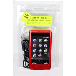 NEW COBY 8GB MP3, VIDEO PLAYER AND CAMERA,