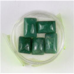#22-NATURAL EMERALD STONES 5 PCS 30.5CT