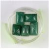 Image 1 : #22-NATURAL EMERALD STONES 5 PCS 30.5CT