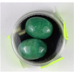 #24-NATURAL EMERALD STONES 38CT (2STONES)