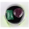 Image 1 : #34-NATURAL RUBY AND EMERALD 45TCW