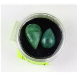 #28-NATURAL EMERALD 20.5CY (2 STONES)
