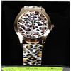 Image 1 : LADIES GENEVA LEOPARD WATCH