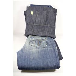 LOT OF 4 PAIRS OF NEW JEANS (28X34),(29X33),32,(28X33)