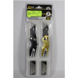 UTILITY KNIFE PACK WITH BLADES 2 PACKS OF 2