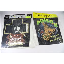 LOT OF 2 BACK PATCHES "POISON & OZZY OZBOURNE"