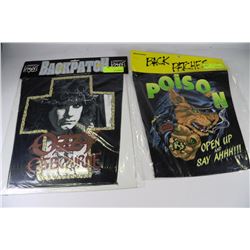 LOT OF 2 BACK PATCHES "POISON & OZZY OZBOURNE"