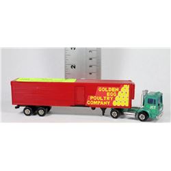 VINTAGE GOLDEN EGG POULTRY COMPANY TRACTOR TRAILER