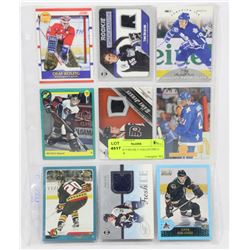 SHEET OF 9 HIGHLY COLLECTIBLE ROOKIE &