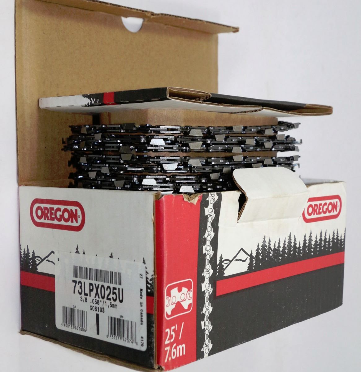Oregon Chain Box BOX OF OREGON CHAIN SAW CHAIN 3/8