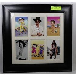 BETTY BOOP & JOHNNY DEPP FRAMED PICTURES