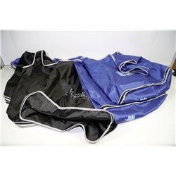 LOT OF 6 FOLDABLE NYLON LARGE SHOPPING BAGS