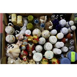FLAT OF SALT AND PEPPER SHAKER COLLECTION