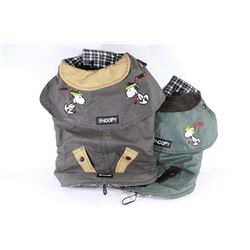 FLAT WITH 2 QUILTED SNOOPY DOGGY COATS