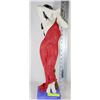 Image 1 : LADY GODDESS IN RED DRESS STATUE