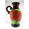 Image 1 : RARE LARGE FLORAL PITCHER VASE - WEST GERMANY #487-54