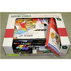 FLAT OF ARTISTS ACRYLIC PAINTS,OILS PAINTS & MORE