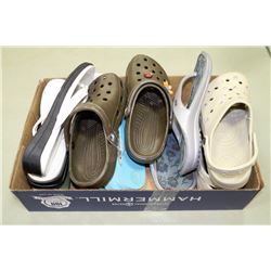 7 NEW PAIRS OF SUMMER SLIP ON SHOES SIZE 9 INCL.