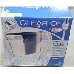 NEW CLEAR 2-0 WATER FILTRATION PITCHER