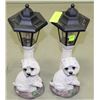Image 1 : LOT OF 2 SOLAR PUPPY LIGHTS