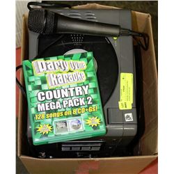 KARAOKE VISION KARAOKE MACHINE WITH CDS