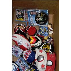 LOT OF NHL COLLECTIBLES - HOCKEY MASKS INCLUDES