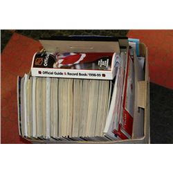 BOX OF COLLECTORS MAGAZINES AND PROGRAMS FROM 1990