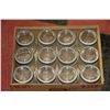 Image 1 : BOX OF 12 SMALL CANNING JARS MADE IN CANADA