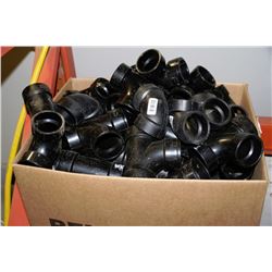 BOX OF ASSORTED  ABS FITTINGS