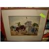 Image 1 : ESTATE COWBOY ON BUCKING HORSE RODEO PICTURE