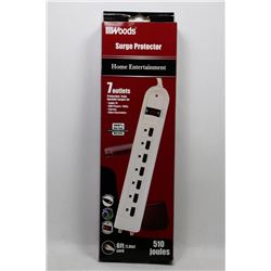 NEW WOODS 7 OUTLET SURGE PROTECTOR