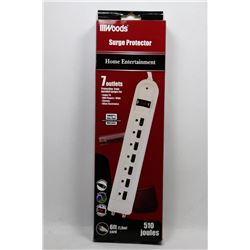 NEW WOODS 7 OUTLET SURGE PROTECTOR