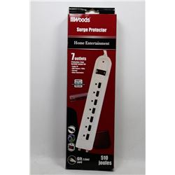 NEW WOODS 7 OUTLET SURGE PROTECTOR