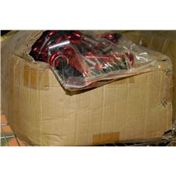 BOX WITH RED KEYCHAINS