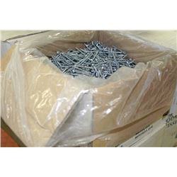 BOX OF 8X2-1/2 ZINC PLATED SCREWS (3000QTY)