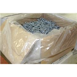 BOX OF 8X2-1/2 ZINC PLATED SCREWS (3000QTY)