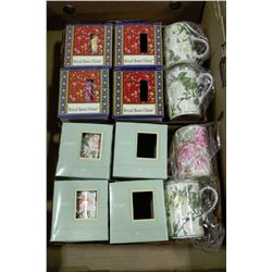 LOT OF 8 ROYAL BONE CHINA MUGS