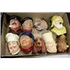 Image 1 : LOT OF 9 COLLECTIBLE BOSSONS HEADS