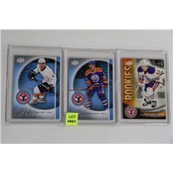 OILERS ROOKIE CARDS X3