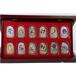 12PC ELECTROPLATED CHINESE COIN SET